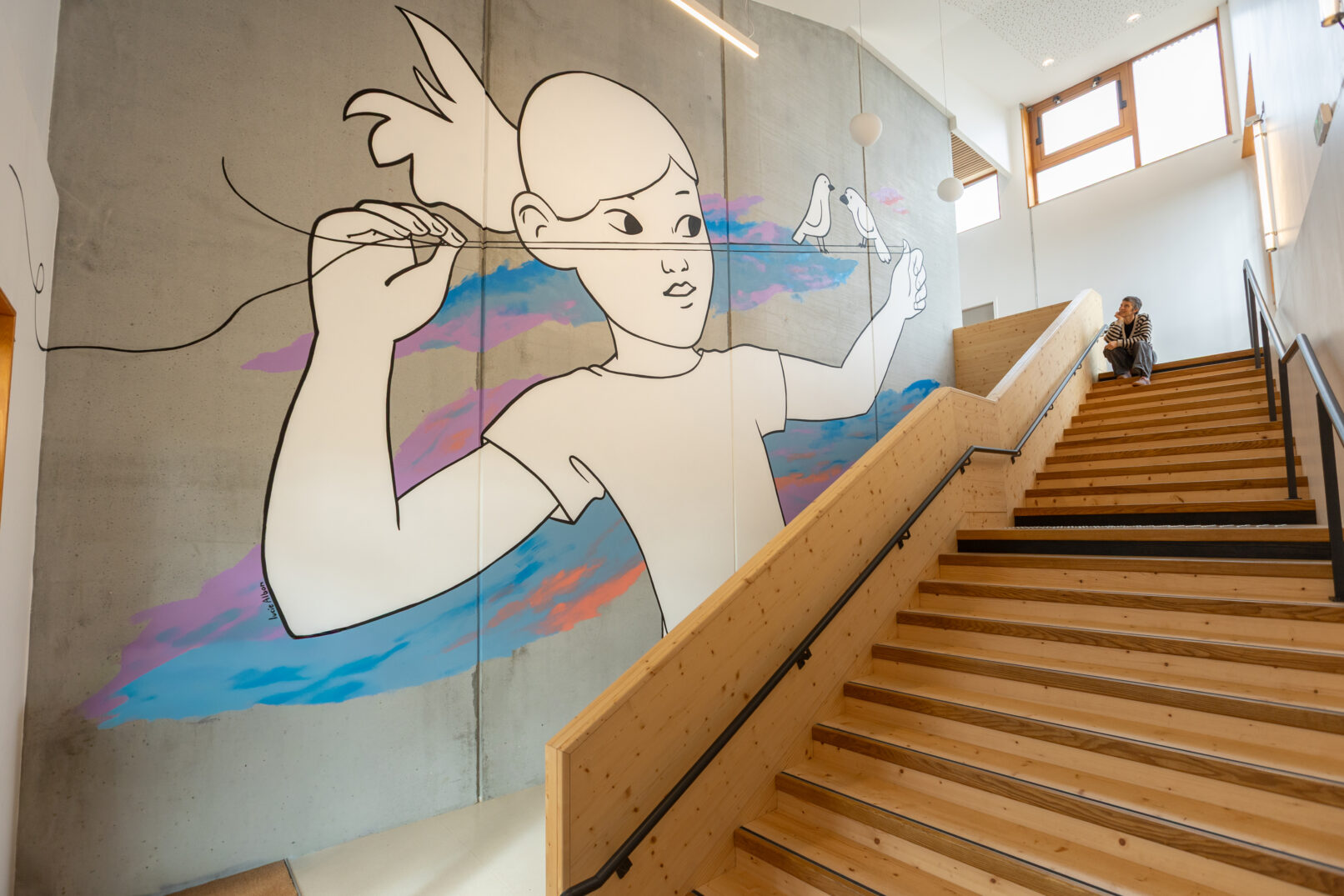 Lucie Albon - Ecole Arnas - Fresque